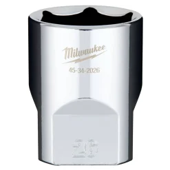 Milwaukee 1/2" Drive 26mm Standard 6-Point Chrome Socket 45-34-2026