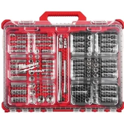 Milwaukee 1/4" & 3/8" Drive 106pc SAE & METRIC Ratchet & Socket Set PACKOUT 48-22-9486