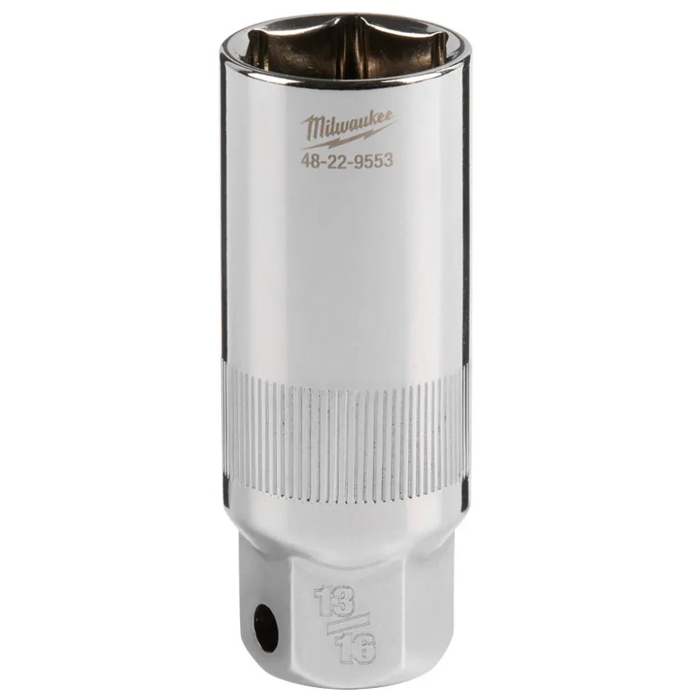 Milwaukee 3/8" Drive 13/16" Spark Plug Socket 48-22-9553