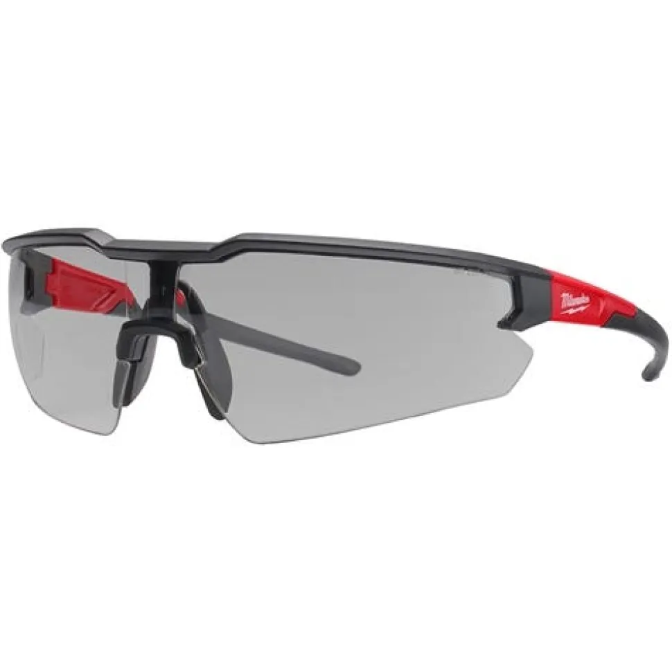 Milwaukee Gray Indoor/Outdoor Anti-Scratch Safety Glasses 48-73-2106