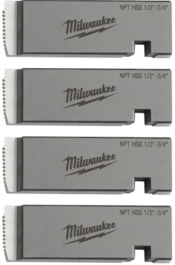 Milwaukee 1/2"-3/4" HIGH SPEED FOR STAINLESS NPT Universal Pipe Threading Dies 48-36-1205