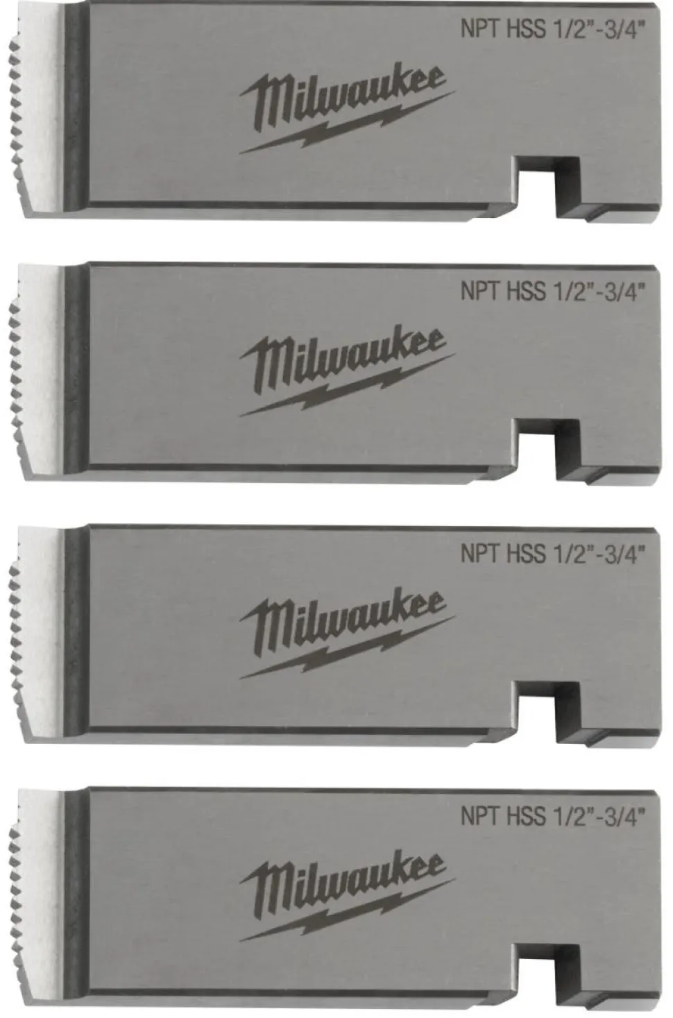 Milwaukee 1/2"-3/4" HIGH SPEED FOR STAINLESS NPT Universal Pipe Threading Dies 48-36-1205