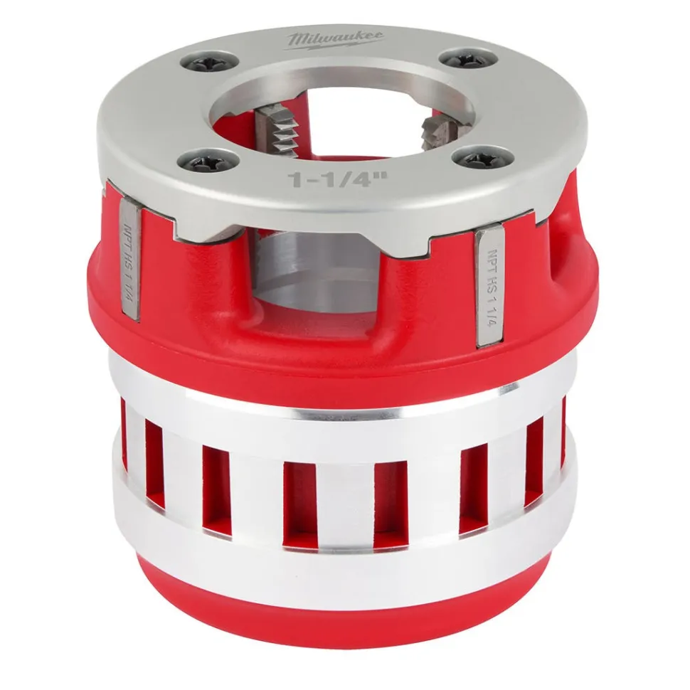 Milwaukee 1-1/4" High Speed NPT 12R Pipe Threading Forged Aluminum Die Head 48-36-1010