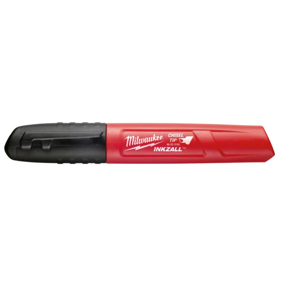 Milwaukee INKZALL Black Chisel Tip Markers 48-22-3130