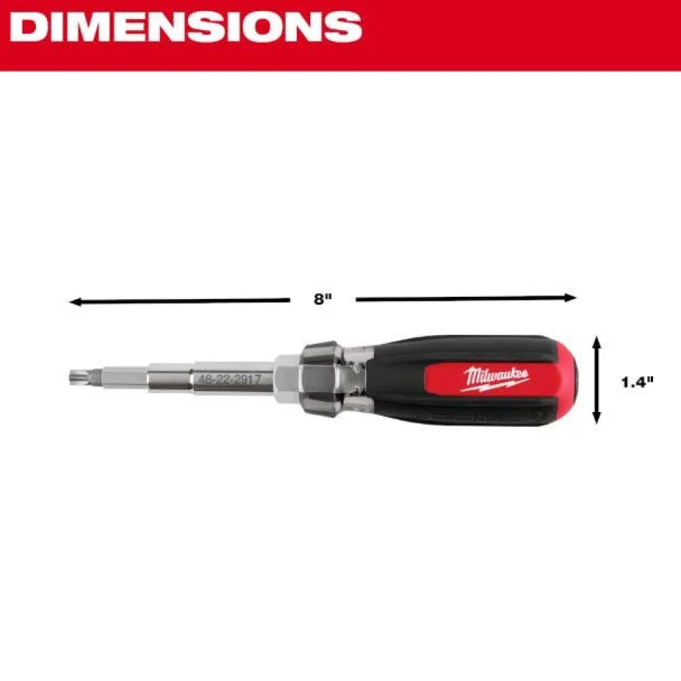 Milwaukee 13-in-1 Magnetic Multi-Bit Screwdriver 48-22-2917