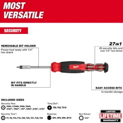 Milwaukee 27-in-1 Security Multi-Bit Screwdriver 48-22-2911