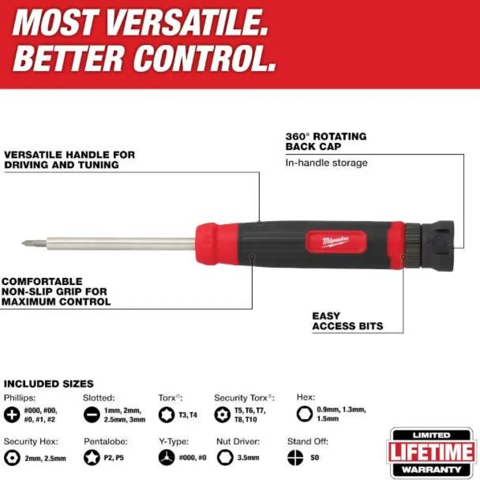 Milwaukee 27-in-1 Security Precision Multi-Bit Screwdriver 48-22-2934