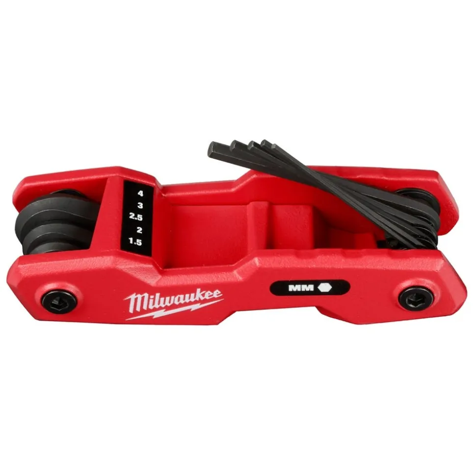 Milwaukee 8-Key Folding Hex Key Set - Metric 48-22-2182