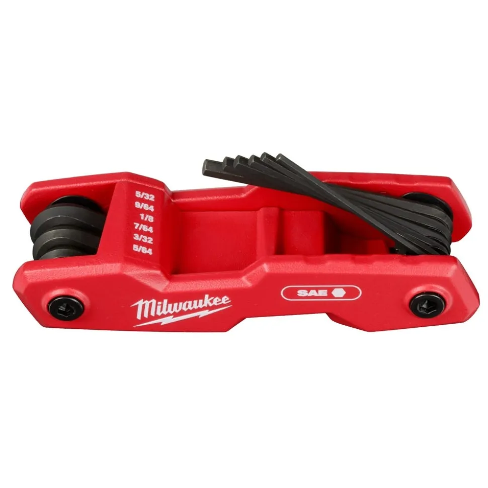 Milwaukee 9-Key Folding Hex Key Set - SAE 48-22-2181