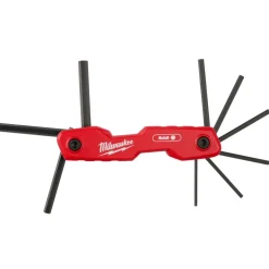 Milwaukee 9-Key Folding Hex Key Set - SAE 48-22-2181