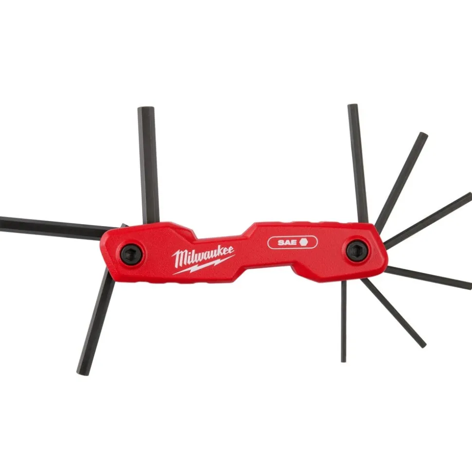 Milwaukee 9-Key Folding Hex Key Set - SAE 48-22-2181