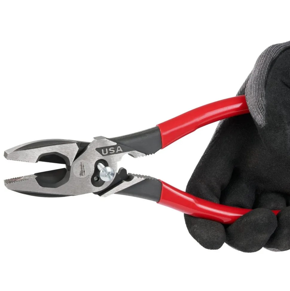 Milwaukee 9" Lineman's Comfort Grip Pliers w/ Thread Cleaner (USA) MT550T