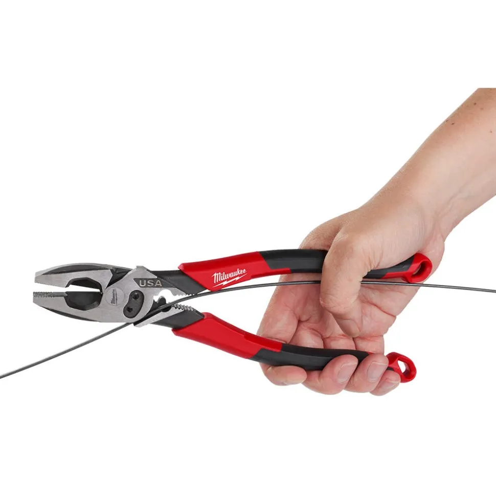 Milwaukee 9" Lineman's Comfort Grip Pliers w/ Crimper and Bolt Cutter (USA) MT550C