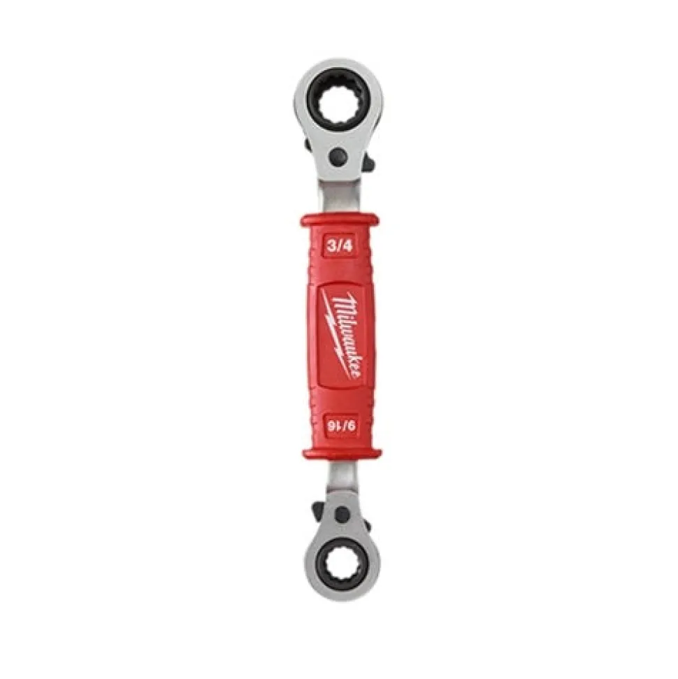 Milwaukee Lineman's 4-in-1 Insulated Ratcheting Box Wrench 48-22-9212