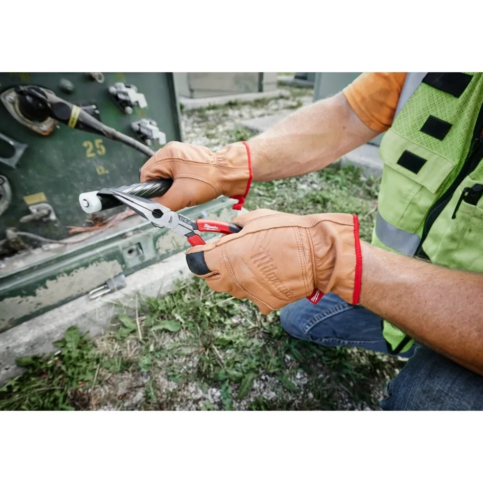 Milwaukee 8" Long Nose Comfort Grip Pliers (USA) MT555