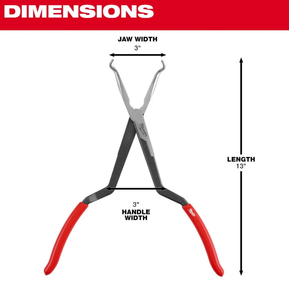 Milwaukee 13" Long Reach Hose Grip Pliers -1/2" 48-22-6561