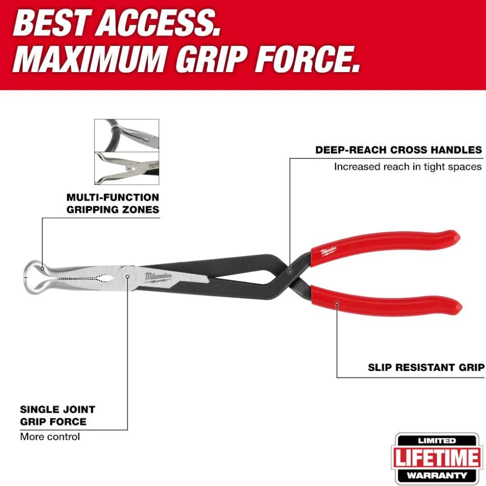 Milwaukee 13" Long Reach Hose Grip Pliers - 3/4" 48-22-6562