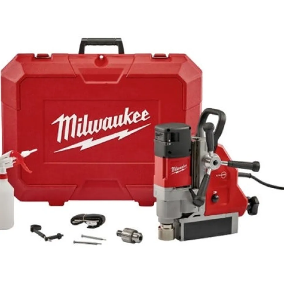 Milwaukee Mag Drill 1-5/8" Kit with Chuck Permanent Magnet Base 4274-21