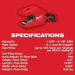 Milwaukee M12 Brushless 1-1/4