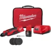 Milwaukee M12 Brushless Rotary Tool Kit 2525-21