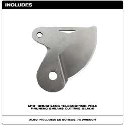 Milwaukee M18 Brushless Telescoping Pole Pruning Shears Cutting Blade 48-44-2770