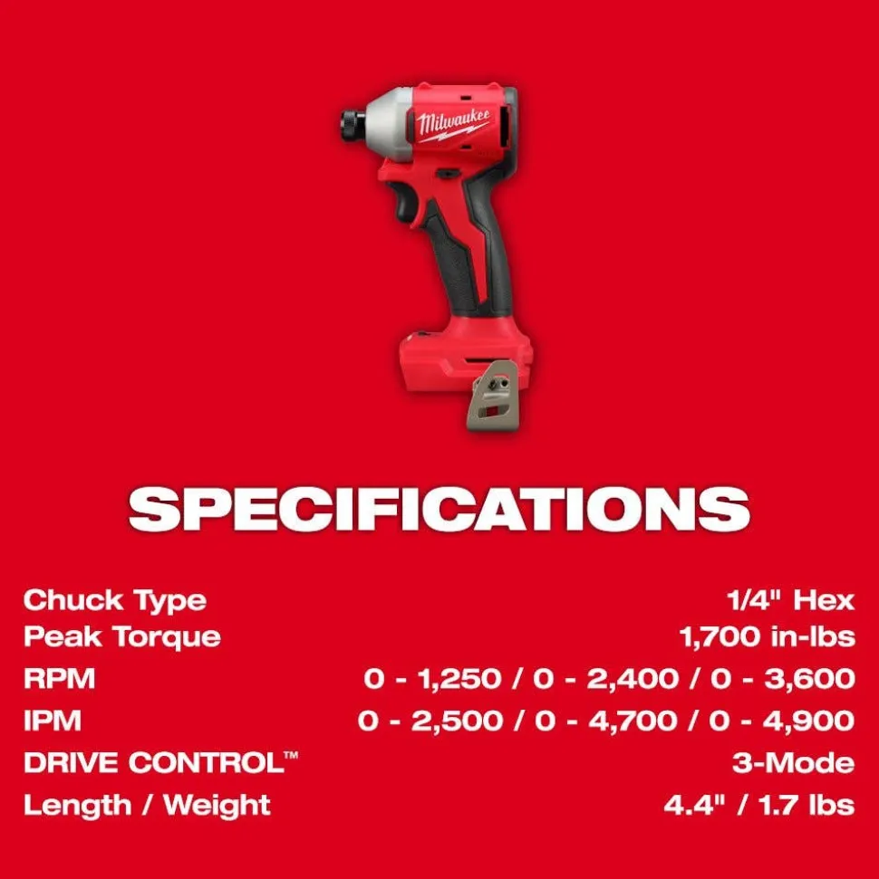 Milwaukee M18 Compact Brushless 2-Tool Combo Kit 3693-22CX