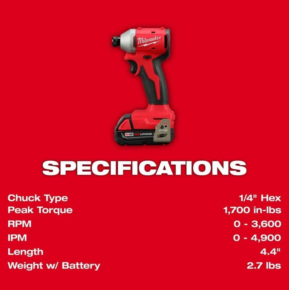Milwaukee M18 Compact Brushless 2-Tool Combo Kit & M18 HACKZALL Recip Saw