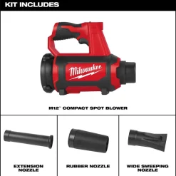 Milwaukee M12 Compact Spot Blower 0852-20