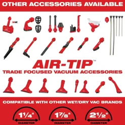 Milwaukee M18 Cordless 2 Gallon Wet/Dry HEPA Vacuum 0880-20