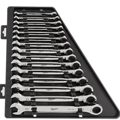 Milwaukee Metric Ratcheting Combination Wrench 15 Piece Set 48-22-9516