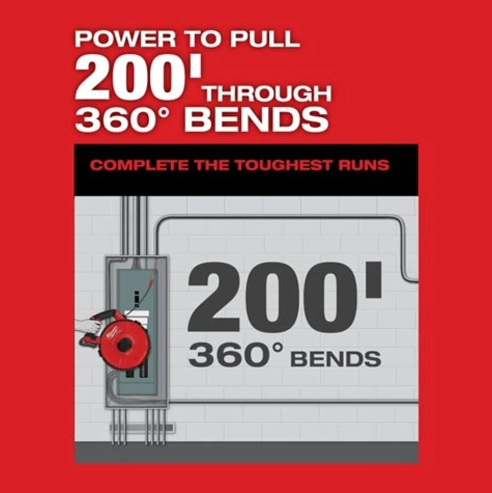 Milwaukee M18 FUEL ANGLER 100' Non Conductive Polyester Pulling Fish Tape Replacement 48-44-5195