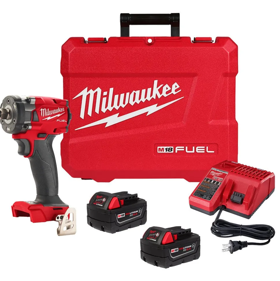 Milwaukee M18 FUEL 1/2 " Compact Impact Wrench w/ Friction Ring Kit 2855-22R