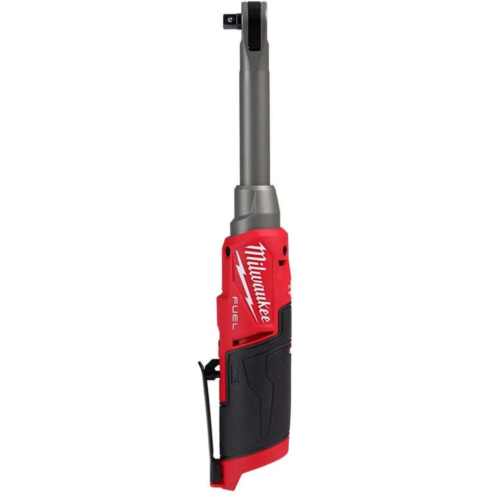 Milwaukee M12 FUEL 3/8" Extended Reach & Standard High Speed Ratchet + 1/4" Hex Impact Driver Bare Tool Bundle