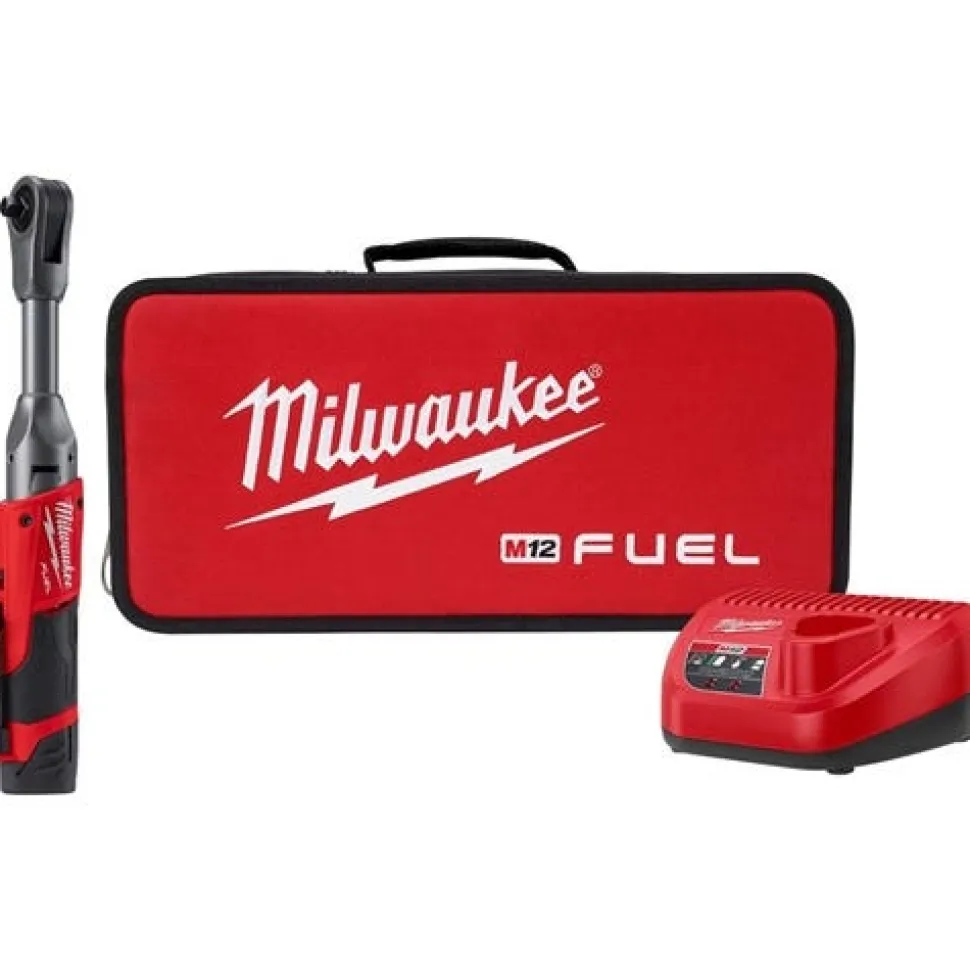 Milwaukee M12 FUEL 3/8" Extended Reach Ratchet 2.0Ah Kit 2560-21