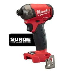 Milwaukee M18 FUEL 16Ga. Angled Finish Nailer, Compact Router & SURGE 1/4