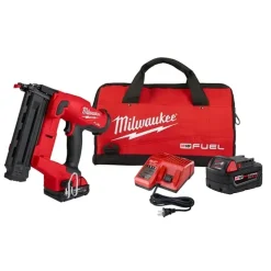 Milwaukee M18 FUEL 18GA Brad Nailer 2.0Ah Kit + XC5.0 Battery Bundle KIT-2746-21CT-48-11-1850