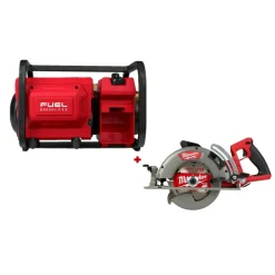 Milwaukee M18 FUEL 2 Gallon Compact Compressor & 7-1/4" Circular Saw Bundle 2840-20-2830-20