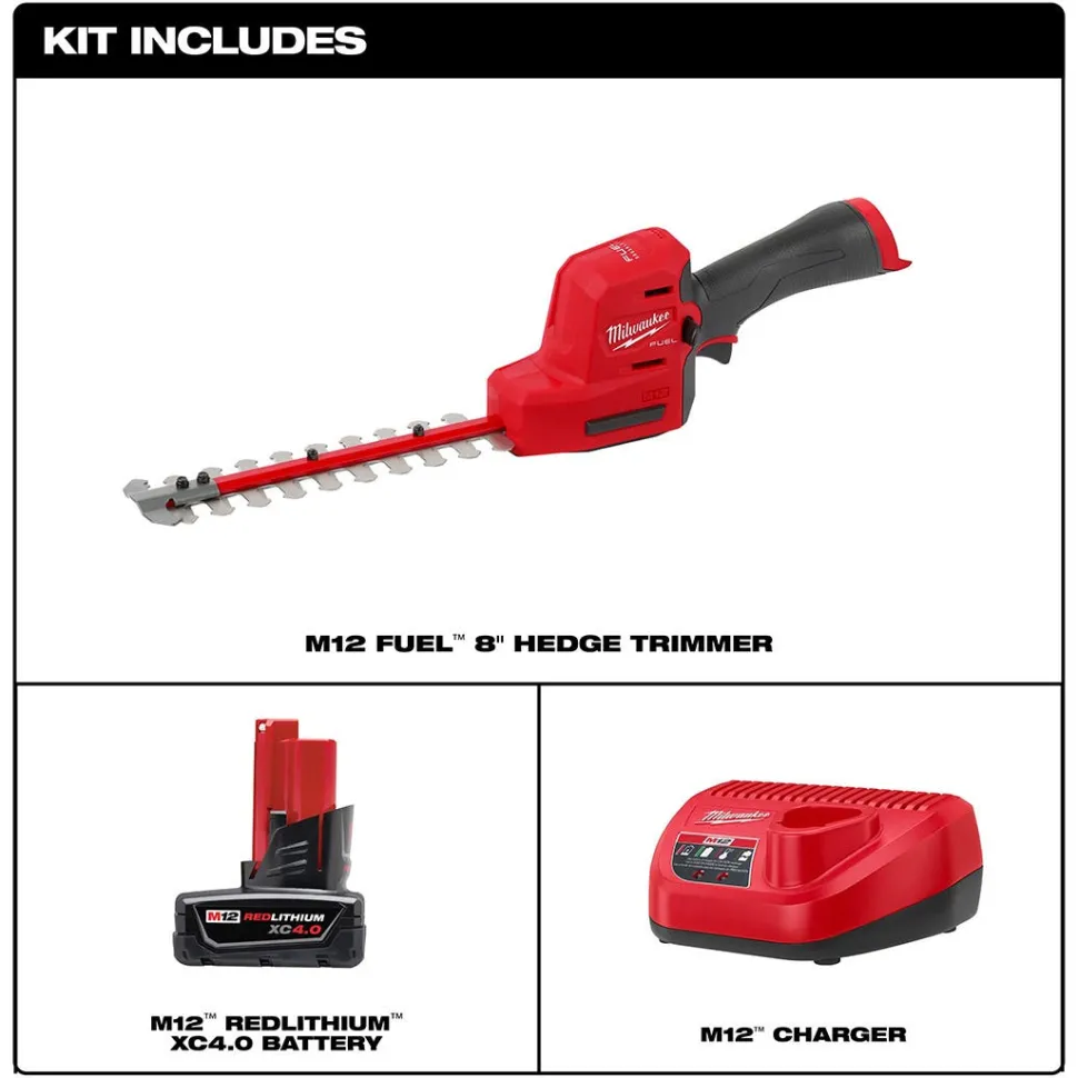 Milwaukee M12 FUEL 8" Hedge Trimmer Kit 2533-21