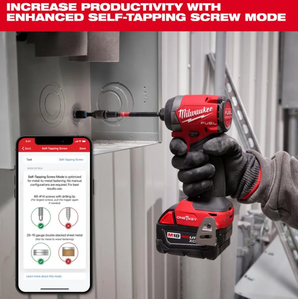 Milwaukee M18 FUEL 1/4" Hex Impact Driver w/ ONE-KEY 2957-20