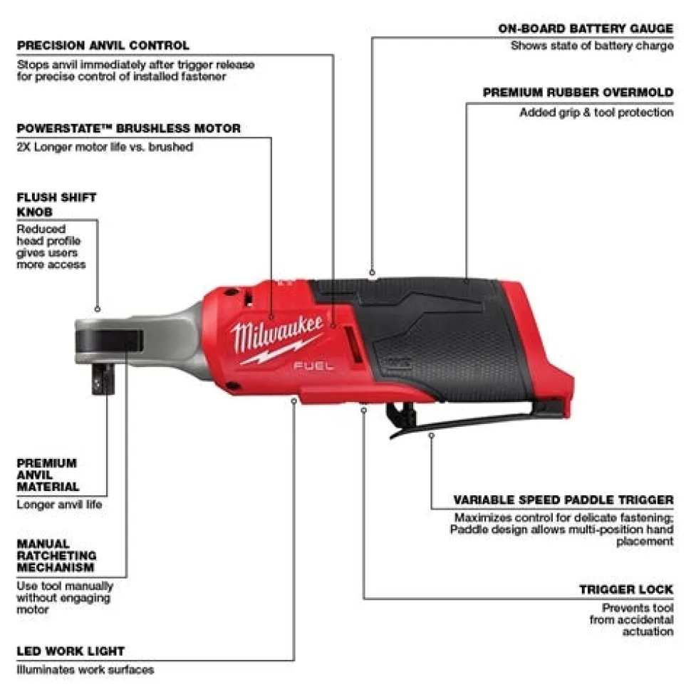 Milwaukee M12 FUEL 3/8" High Speed Ratchet 2567-20