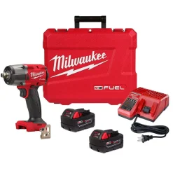 Milwaukee M18 FUEL 1/2'' Mid-Torque Impact Wrench Friction Ring + XC5.0 Oil Resistant Battery Bundle KIT-2962-22R-48-11-1850R