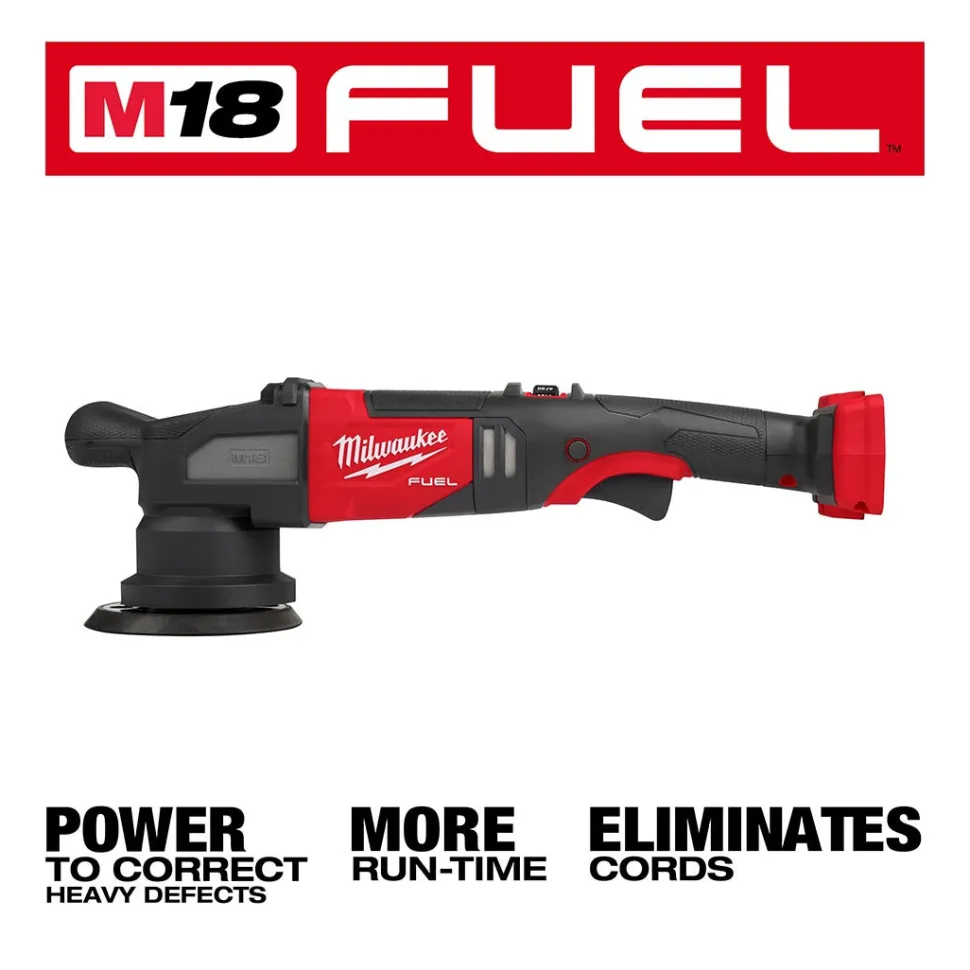 Milwaukee M18 FUEL 5" Pad 15mm Random Orbital Polisher Kit 2684-22HD