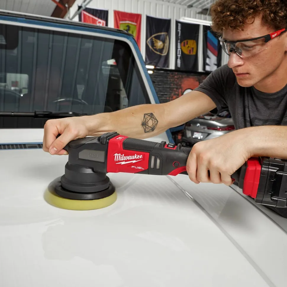 Milwaukee M18 FUEL 5" Pad 15mm Random Orbital Polisher Kit 2684-22HD