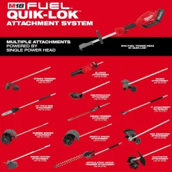 Milwaukee M18 FUEL QUIK-LOK Hedge Trimmer Attachment 49-16-2796