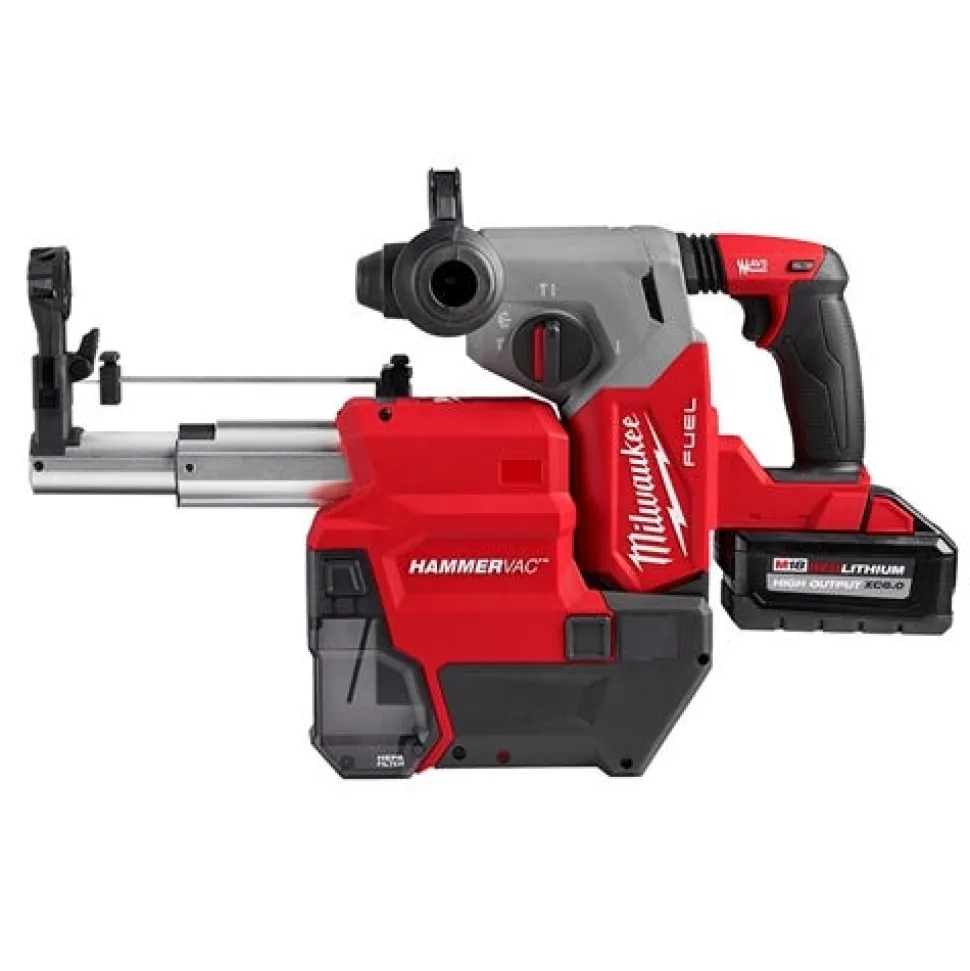 Milwaukee M18 FUEL 1" SDS Plus Rotary Hammer Dust Extractor Kit 2912-22DE