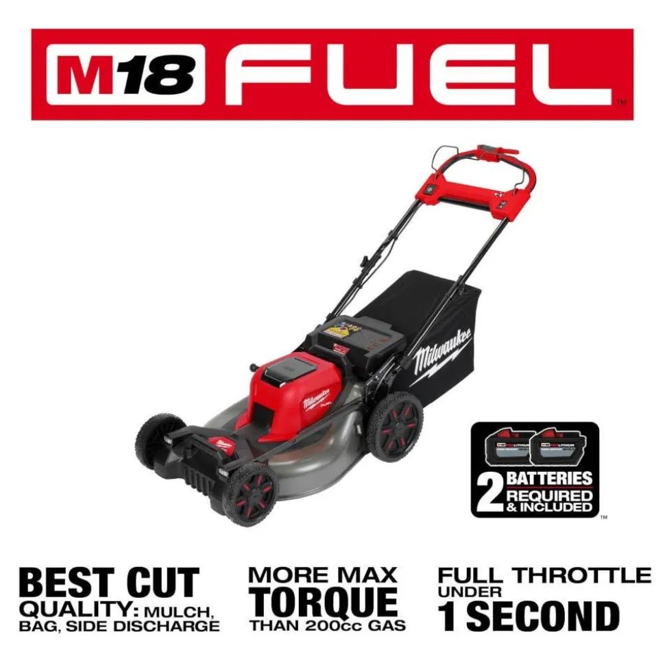 Milwaukee M18 FUEL 21" Self-Propelled Dual Battery Mower Kit & M18 FUEL Dual Battery Blower 2823-22HD & 2824-20