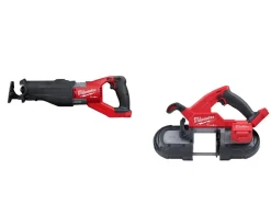 Milwaukee M18 FUEL SUPER SAWZALL Reciprocating Saw & M18 FUEL Compact Band Saw - Tool Only 2722-20 & 2829-20