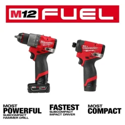 Milwaukee M12 FUEL 2-Tool Combo Kit & M12 3/8