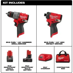 Milwaukee M12 FUEL 2-Tool Combo Kit & M12 FUEL 3