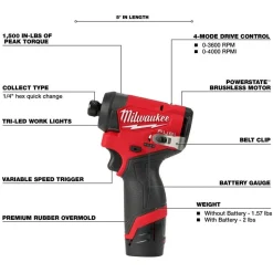 Milwaukee M12 FUEL 2-Tool Combo Kit & M12 FUEL 3/8
